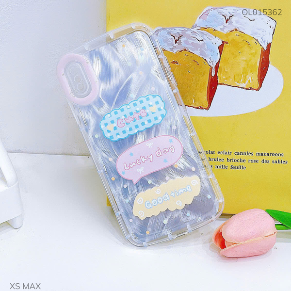 ** Ốp IP Xs Max dẻo đệm vân ánh sóng Lucky Day