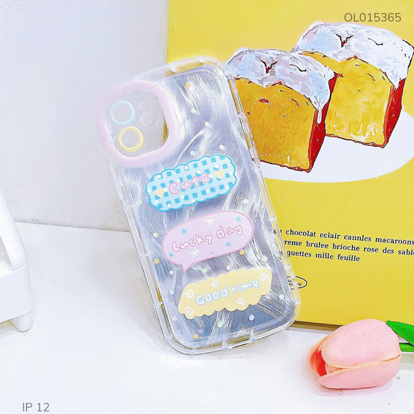 ** Ốp iPhone 12 6.1 dẻo đệm vân ánh sóng Lucky Day