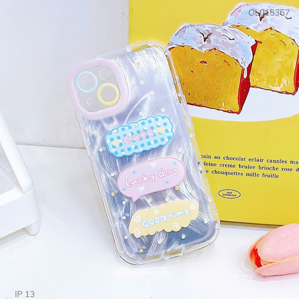 ** Ốp IP 13 6.1 dẻo đệm vân ánh sóng Lucky Day