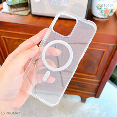 Ốp IP 15 Pro Max Likgus dẻo nhũ kim tuyến Magsafe