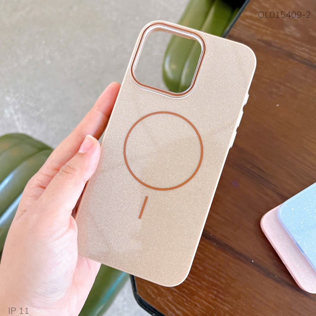 Ốp IP 11 6.1 Likgus lưng nhũ kim tuyến Magsafe nhiều màu
