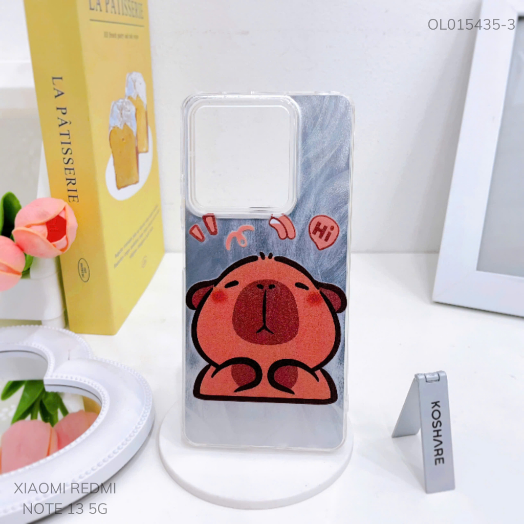 Ốp Xiaomi Redmi Note 13 5G vân ánh sóng giá đỡ