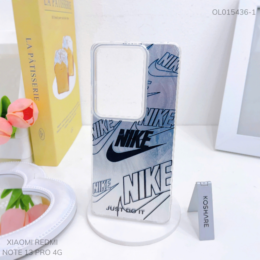 Ốp Xiaomi Redmi Note 13 Pro 4G vân ánh sóng giá đỡ