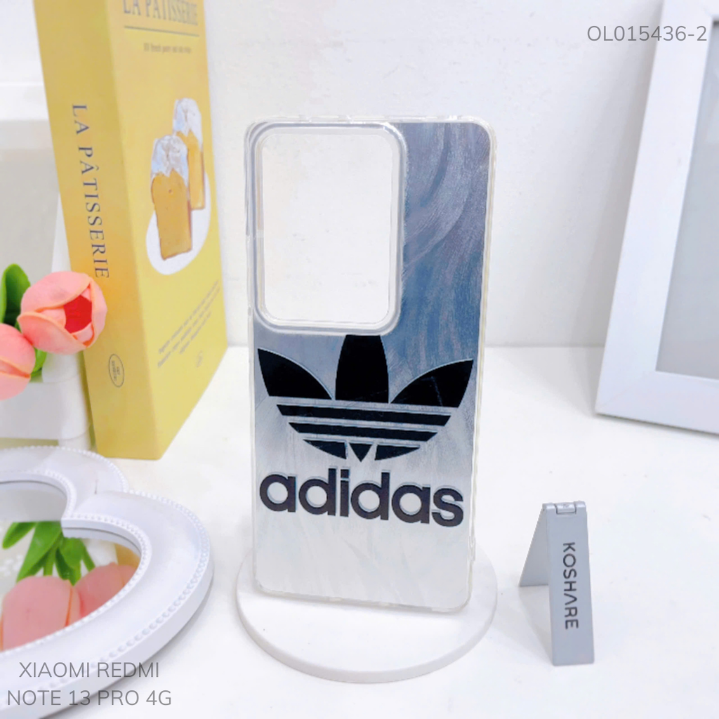 Ốp Xiaomi Redmi Note 13 Pro 4G vân ánh sóng giá đỡ