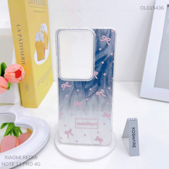 Ốp Xiaomi Redmi Note 13 Pro 4G vân ánh sóng giá đỡ