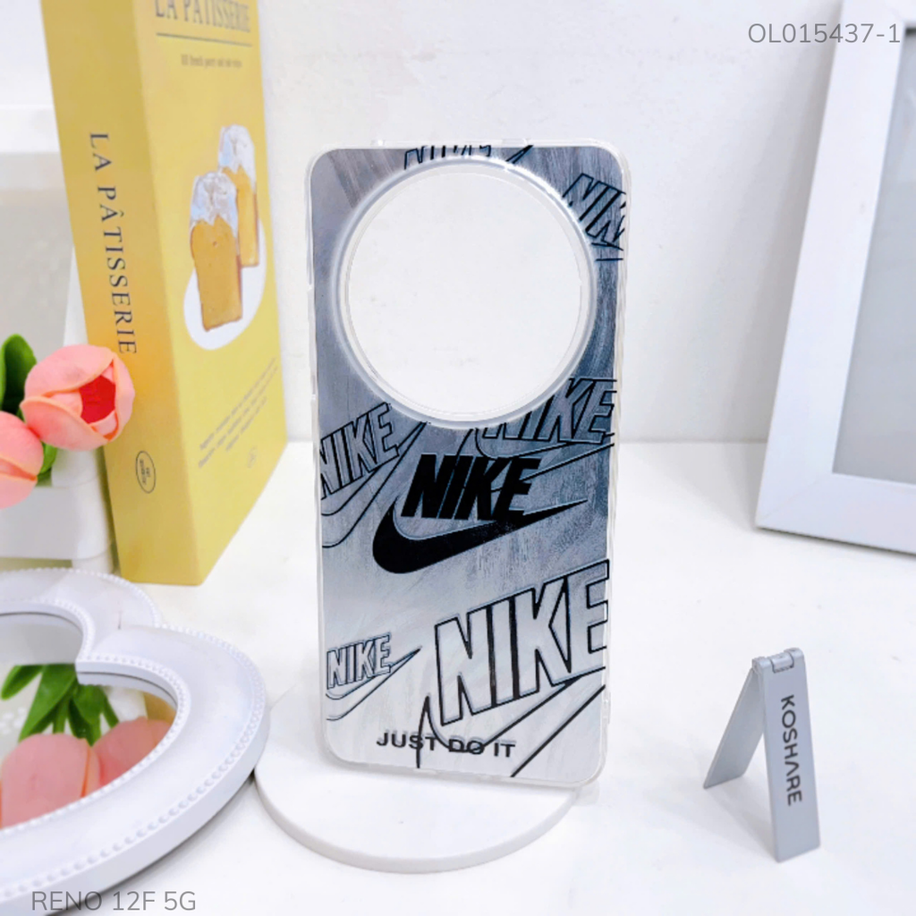 Ốp Reno 12F 5G vân ánh sóng giá đỡ