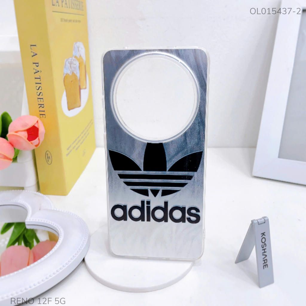 Ốp Reno 12F 5G vân ánh sóng giá đỡ