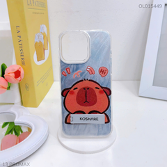 Ốp IP 13 Pro Max vân ánh sóng giá đỡ