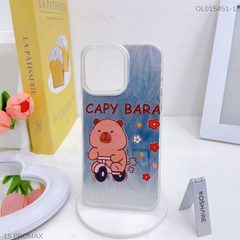 Ốp IP 15 Pro Max vân ánh sóng giá đỡ