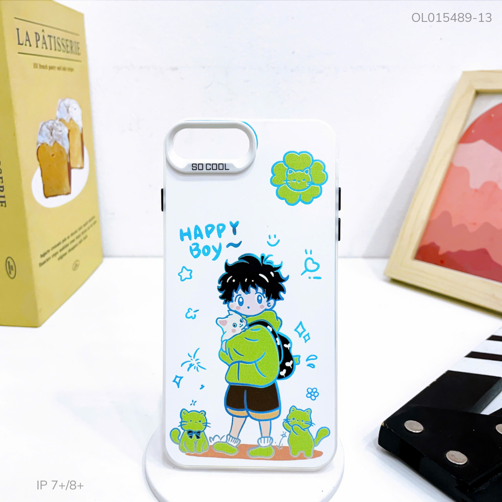 Ốp IP 7+/8+ tráng bạc in hình