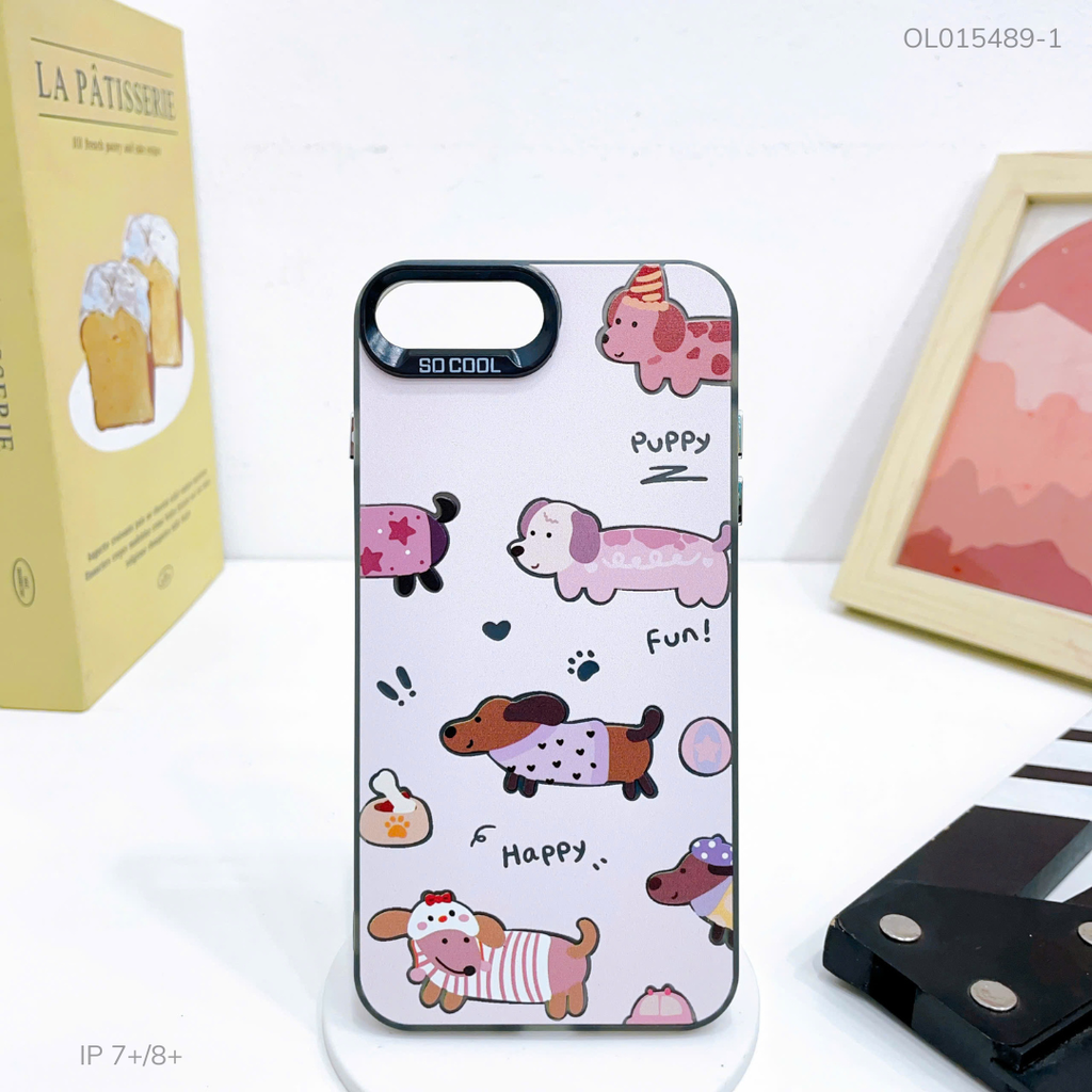 Ốp IP 7+/8+ tráng bạc in hình