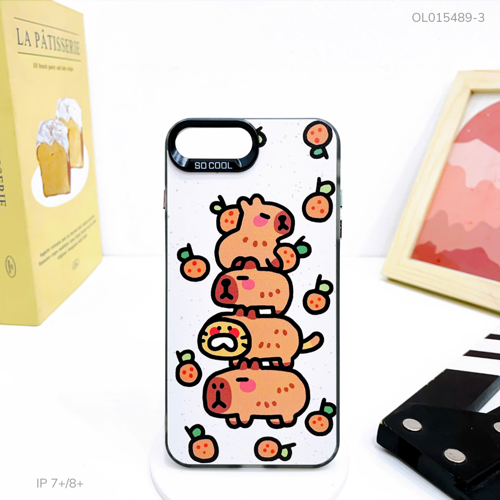 Ốp IP 7+/8+ tráng bạc in hình