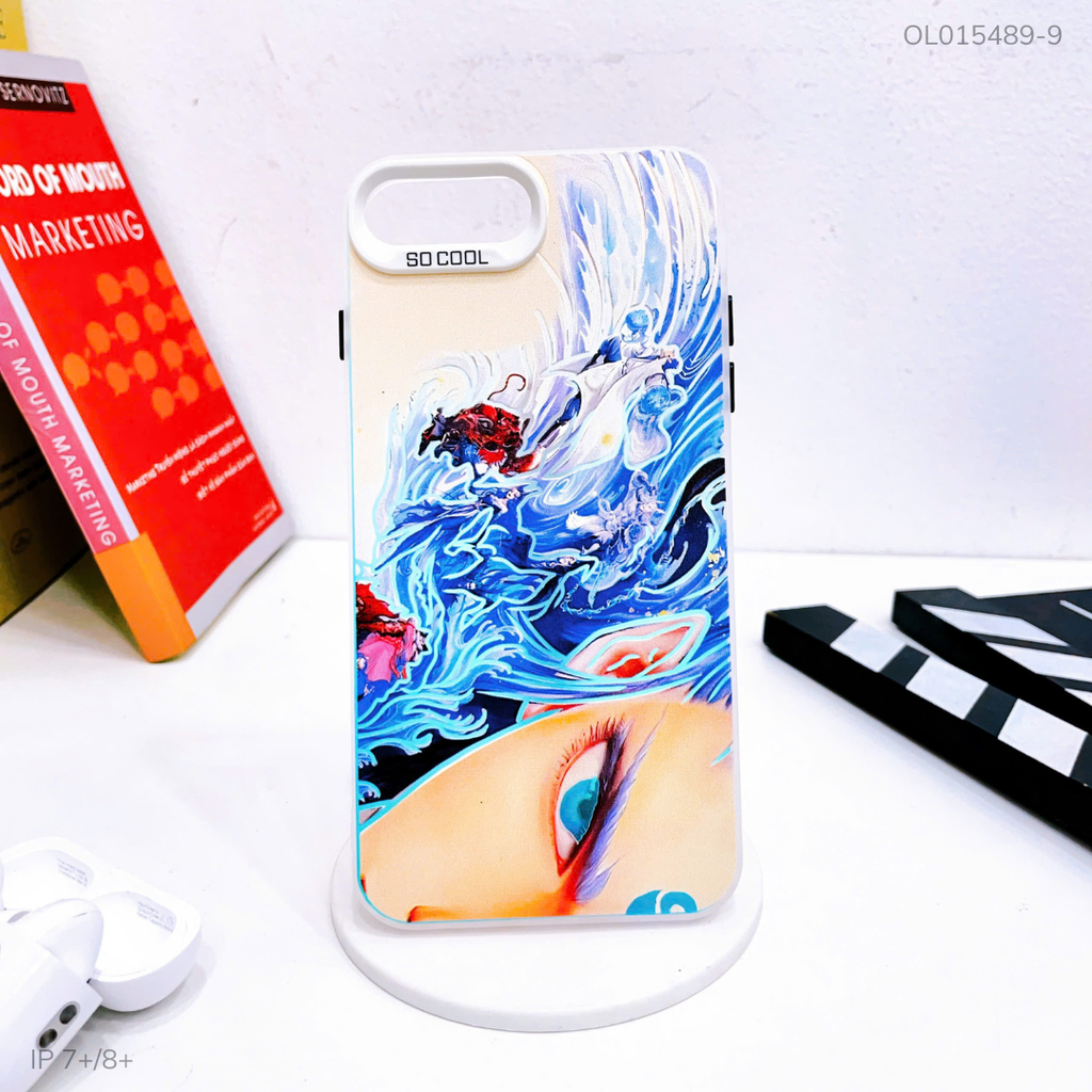 Ốp IP 7+/8+ tráng bạc in hình
