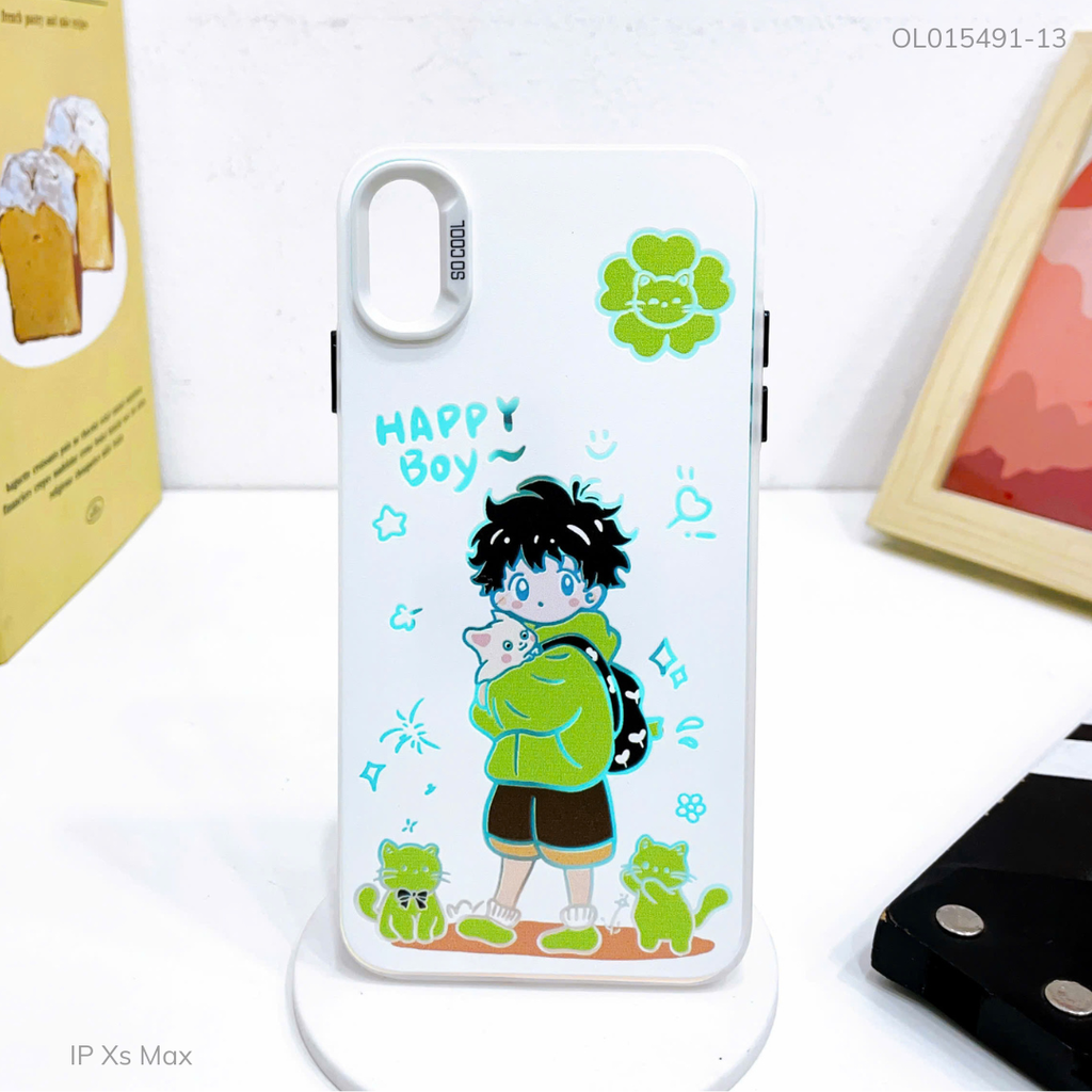 Ốp IP Xs Max tráng bạc in hình