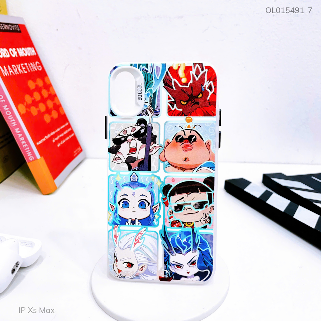 Ốp IP Xs Max tráng bạc in hình
