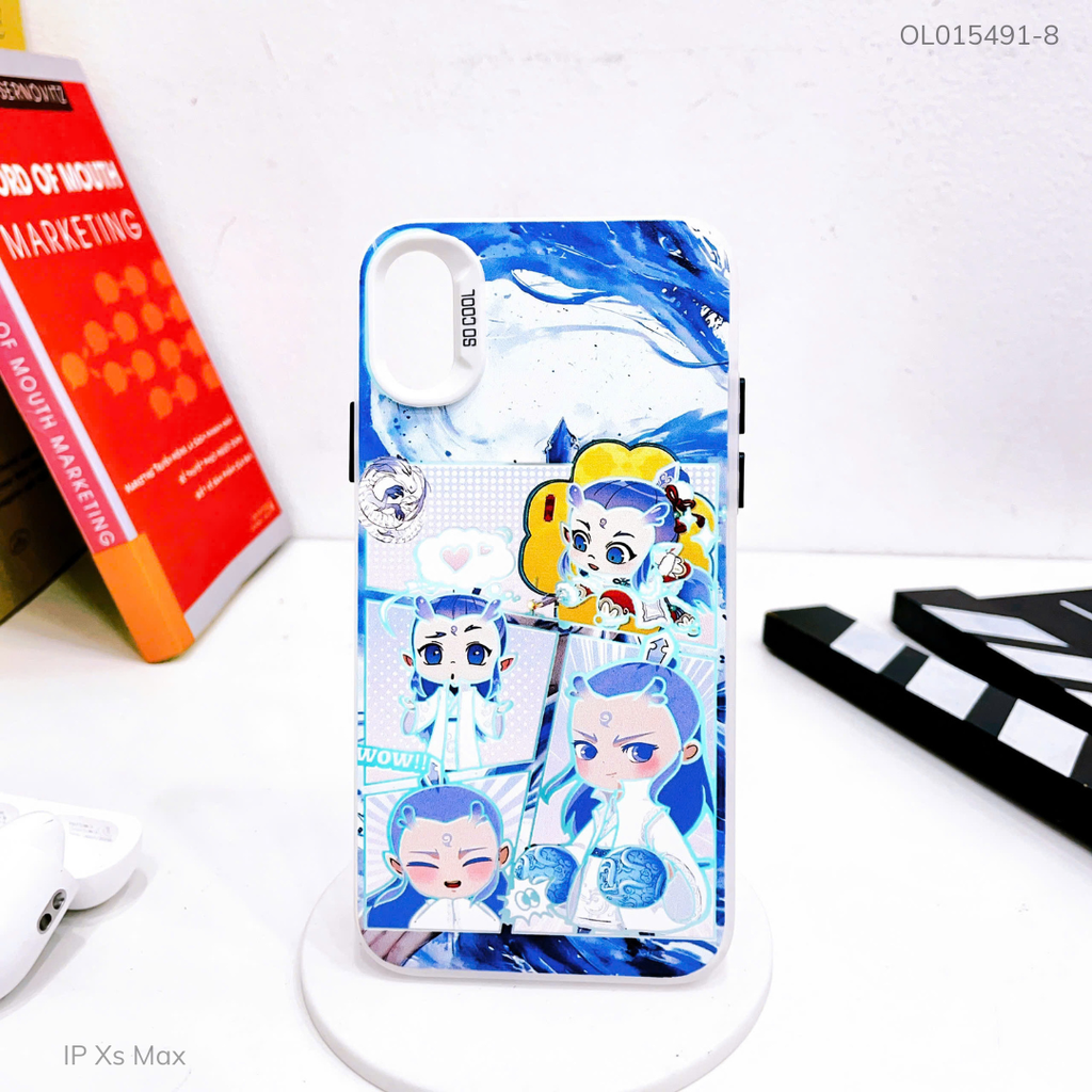 Ốp IP Xs Max tráng bạc in hình