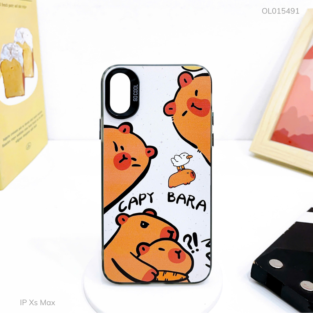 Ốp IP Xs Max tráng bạc in hình