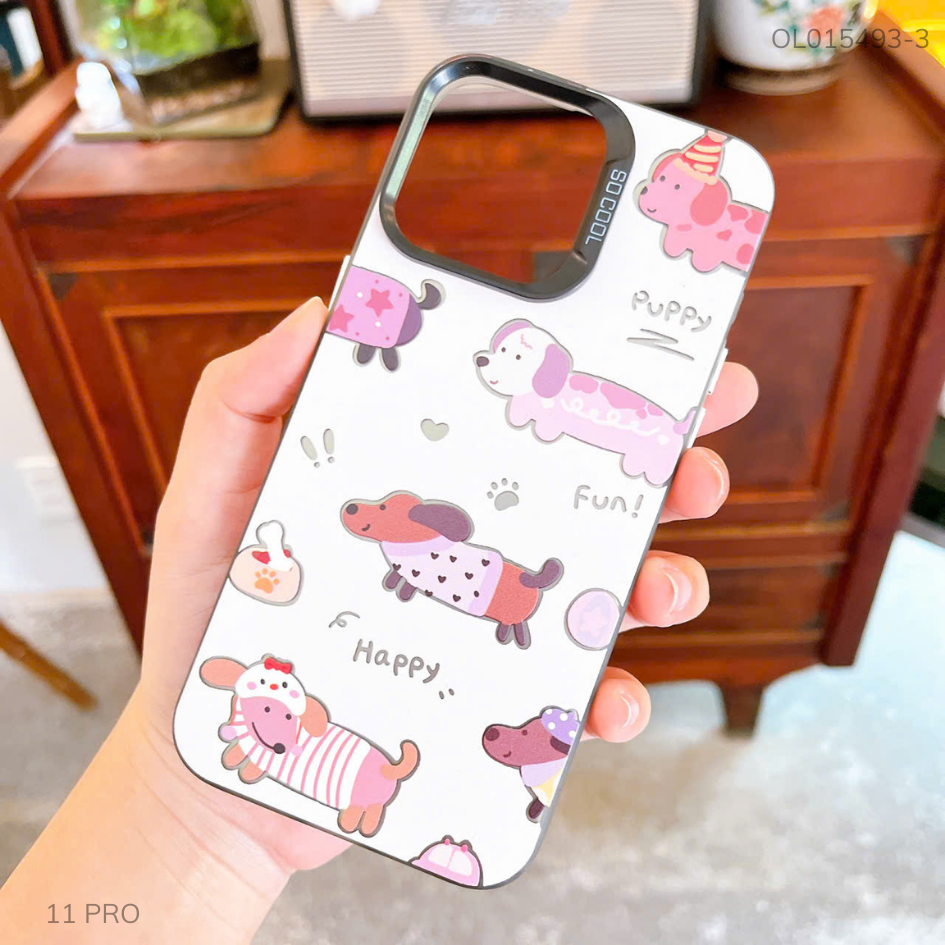 Ốp IP 11 Pro tráng bạc in hình