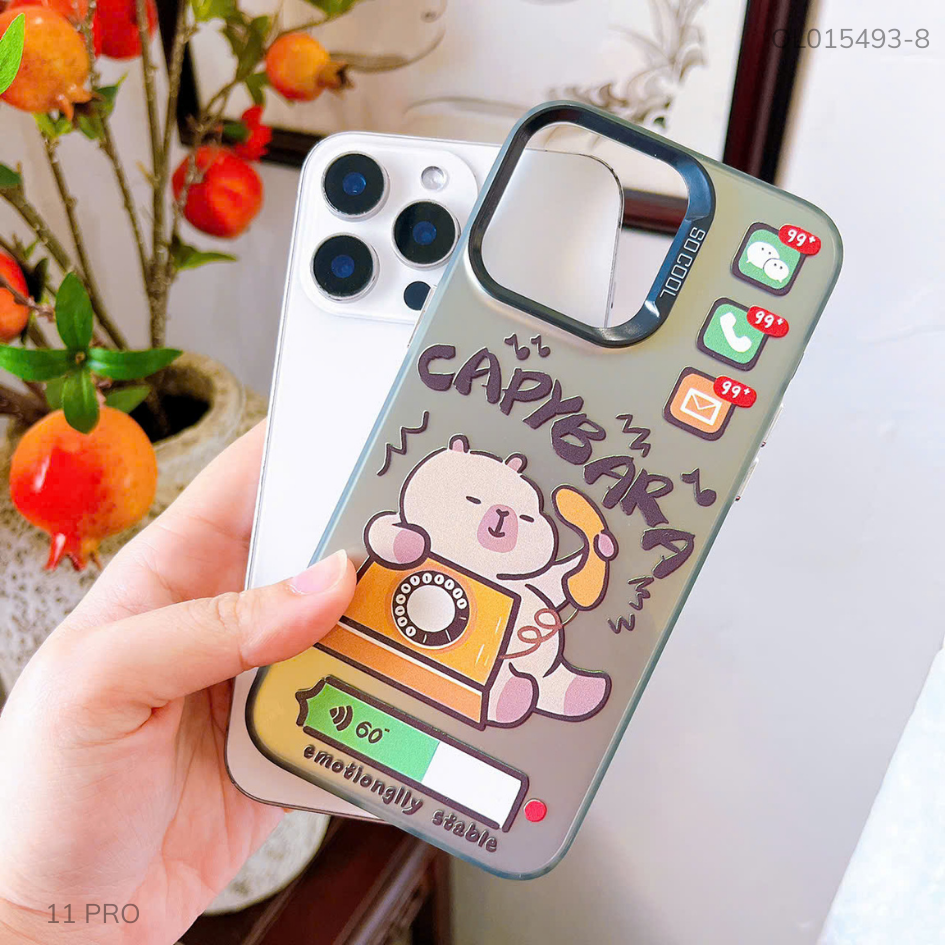 Ốp IP 11 Pro tráng bạc in hình