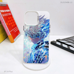 Ốp IP 13 Pro Max nhám bạc in hình