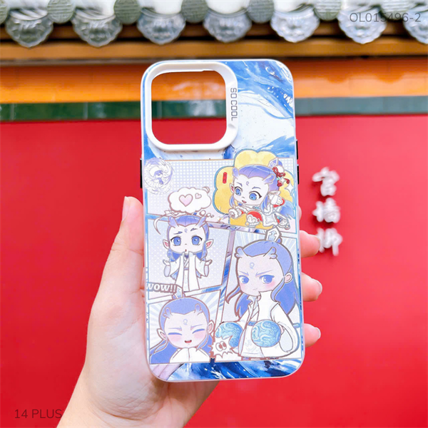 Ốp IP 13 Pro Max nhám bạc in hình