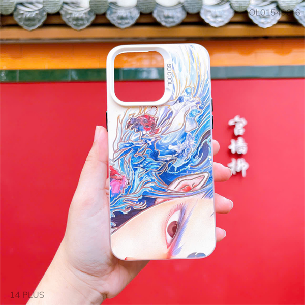 Ốp IP 13 Pro Max nhám bạc in hình