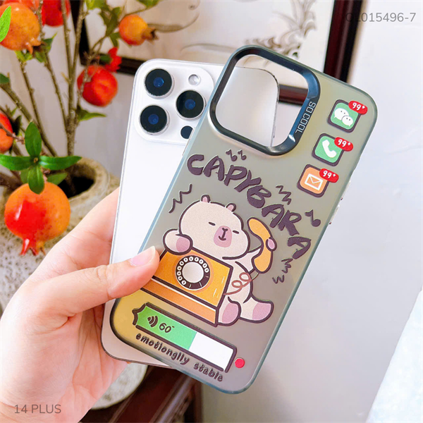 Ốp IP 14 Plus tráng bạc in hình