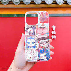 ** Ốp iPhone 15 Pro Max tráng bạc in hình
