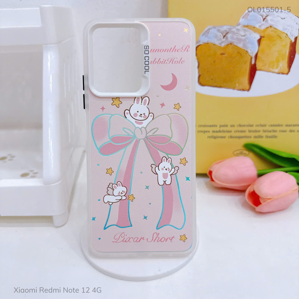 Ốp Xiaomi Redmi Note 12 4G tráng bạc in hình