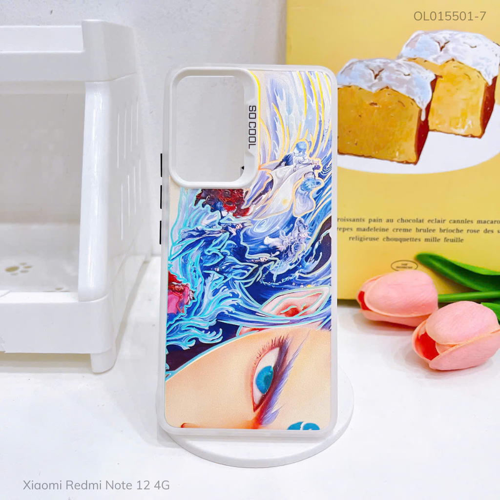 Ốp Xiaomi Redmi Note 12 4G tráng bạc in hình