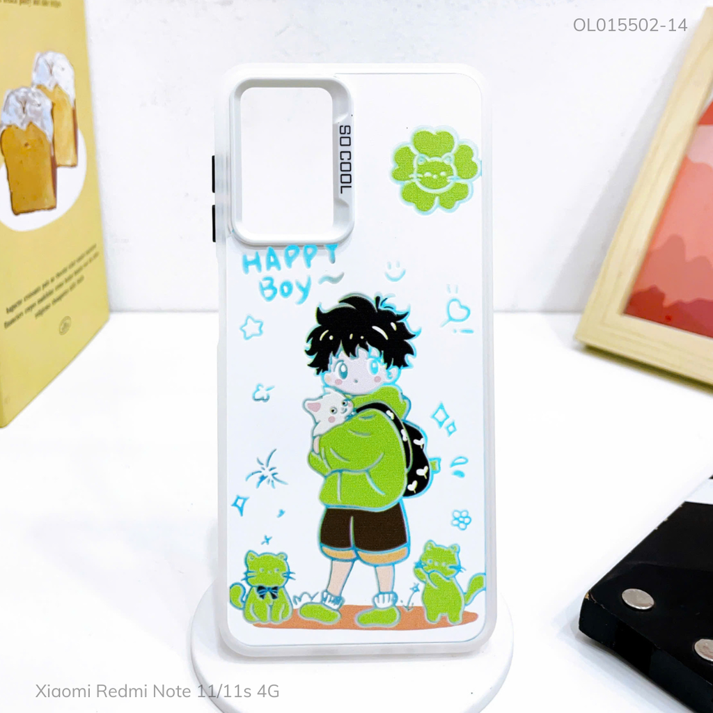 Ốp Xiaomi Redmi Note 11/11s 4G tráng bạc in hình