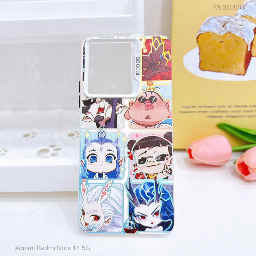 Ốp Xiaomi Redmi Note 14 5G tráng bạc in hình