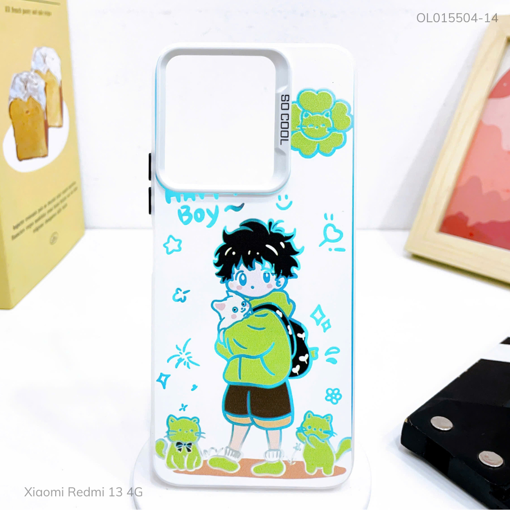 Ốp Xiaomi Redmi 13 4G tráng bạc in hình