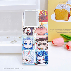 Ốp Xiaomi Redmi Note 13 4G tráng bạc in hình