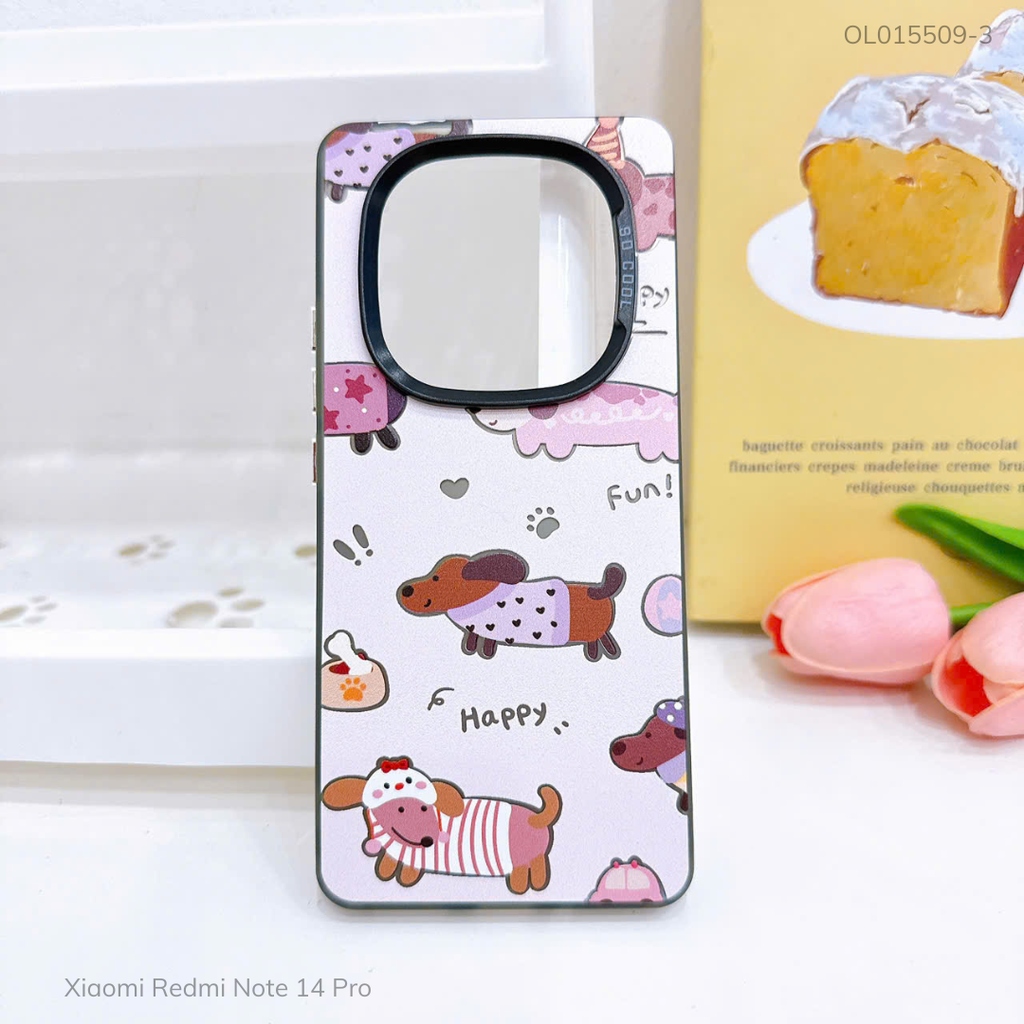Ốp Xiaomi Redmi Note 14 Pro tráng bạc in hình