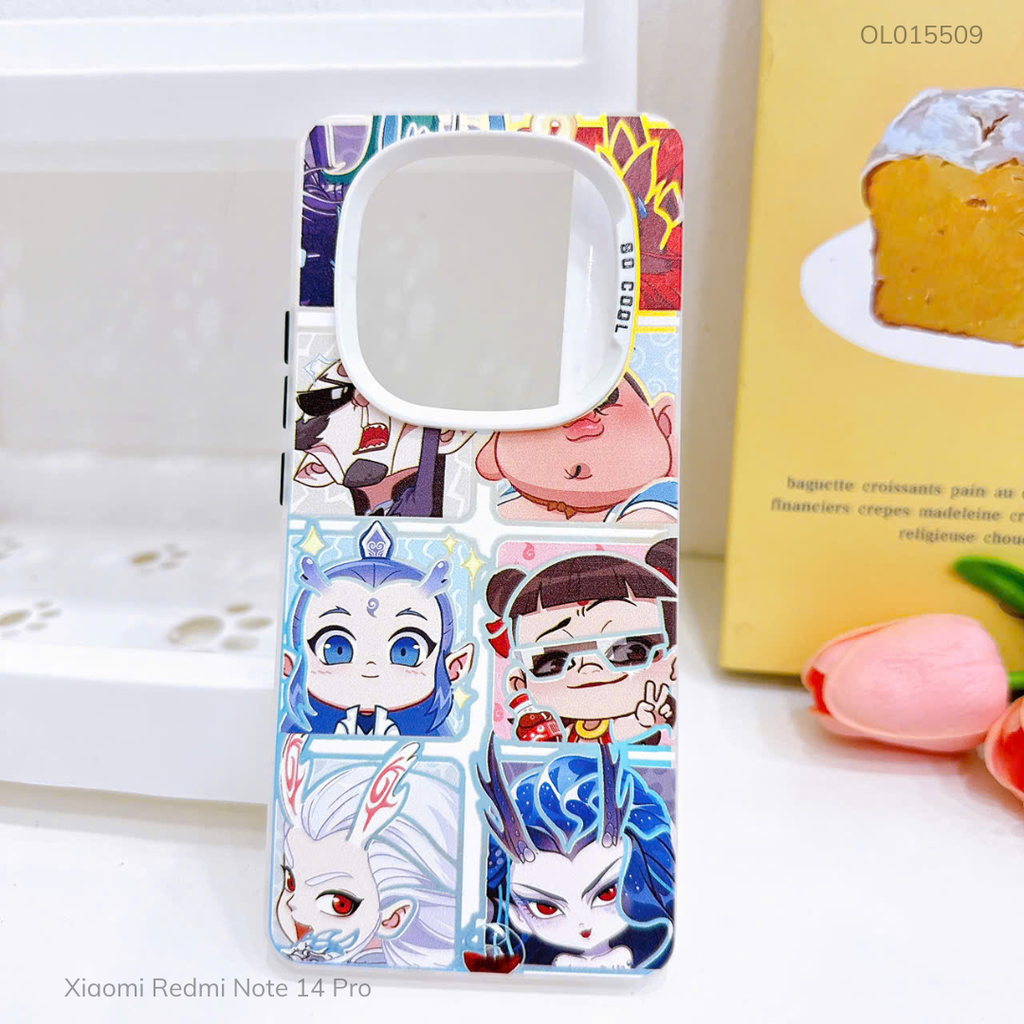 Ốp Xiaomi Redmi Note 14 Pro tráng bạc in hình