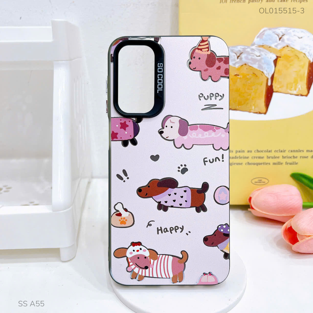 Ốp Samsung A55 tráng bạc in hình