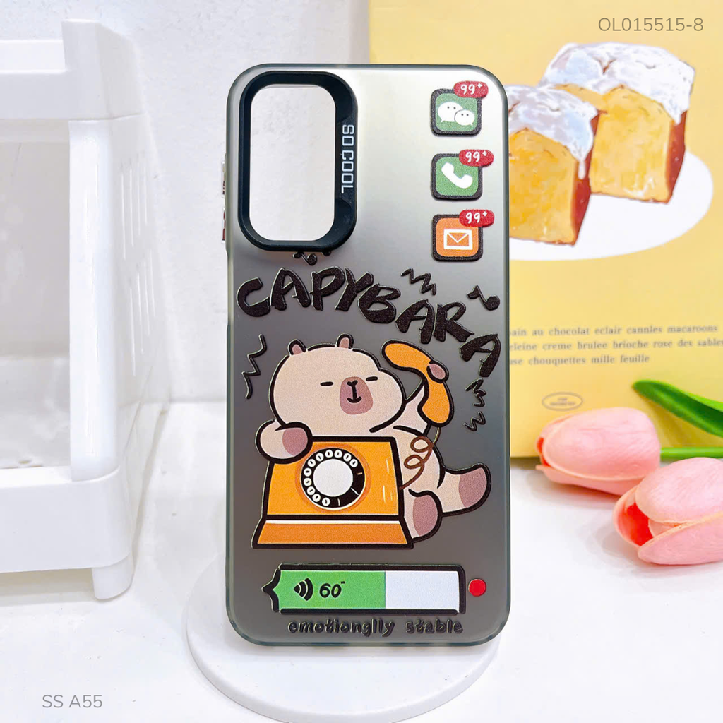 Ốp Samsung A55 tráng bạc in hình