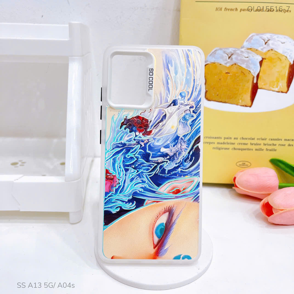Ốp Samsung A13 5G/A04s tráng bạc in hình