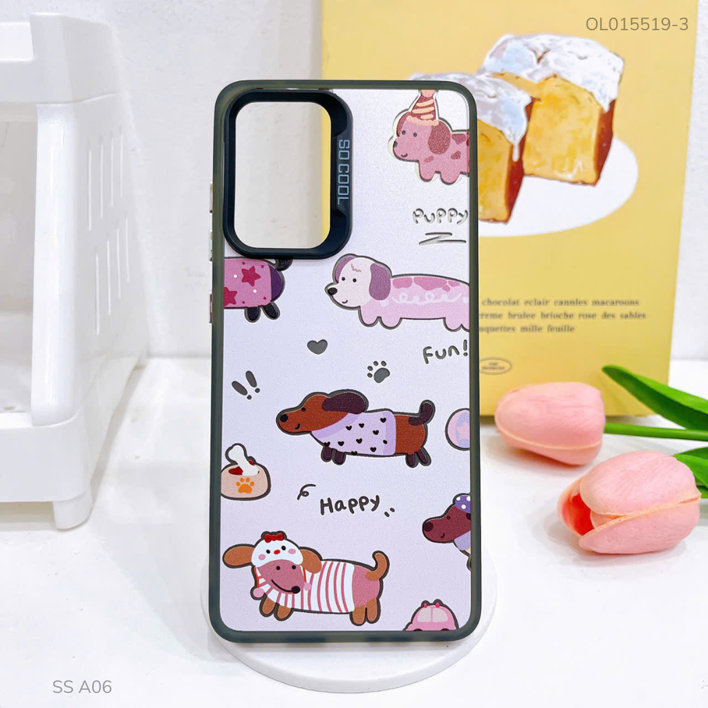 Ốp SS A06 4G tráng bạc in hình