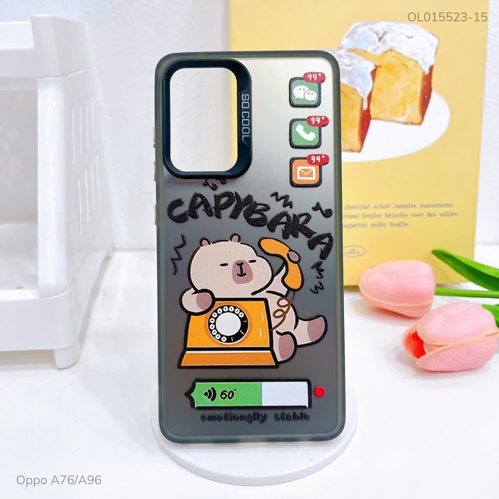 Ốp Oppo A76/A96 tráng bạc in hình