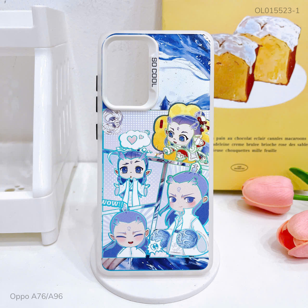 Ốp Oppo A76/A96 tráng bạc in hình