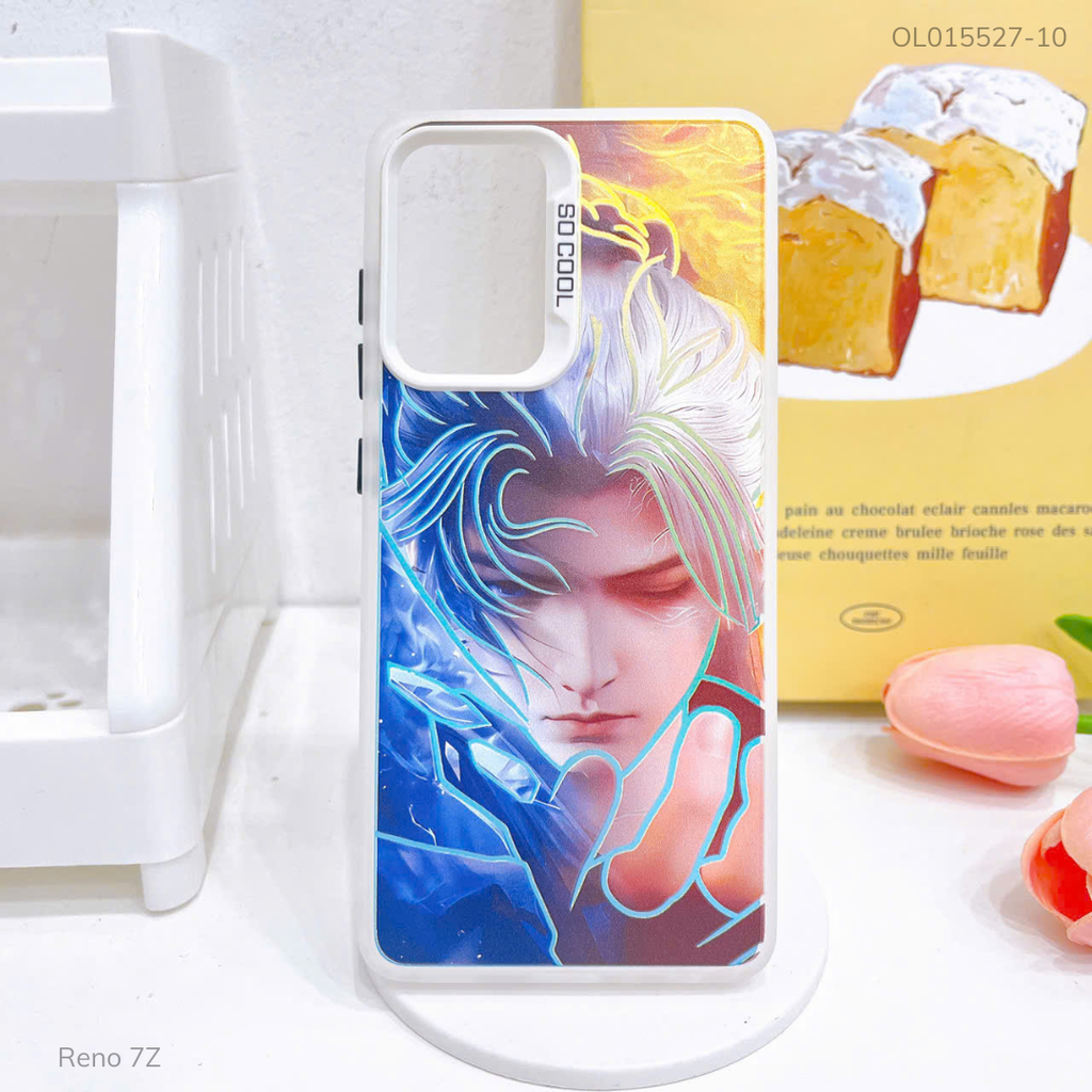 Ốp Reno 7Z tráng bạc in hình