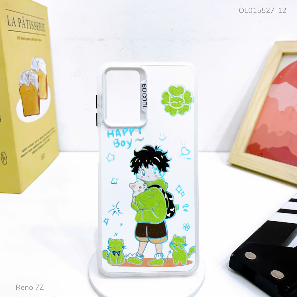 Ốp Reno 7Z tráng bạc in hình