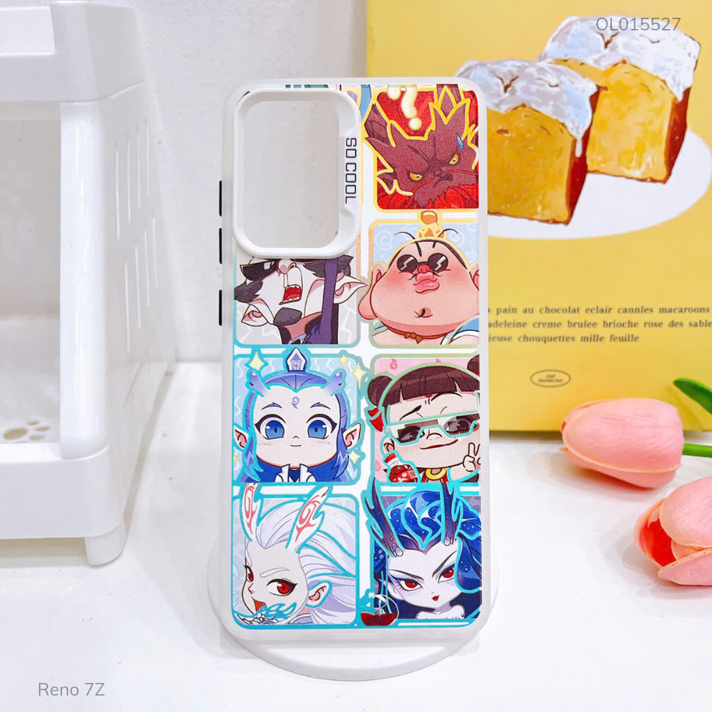 Ốp Reno 7Z tráng bạc in hình