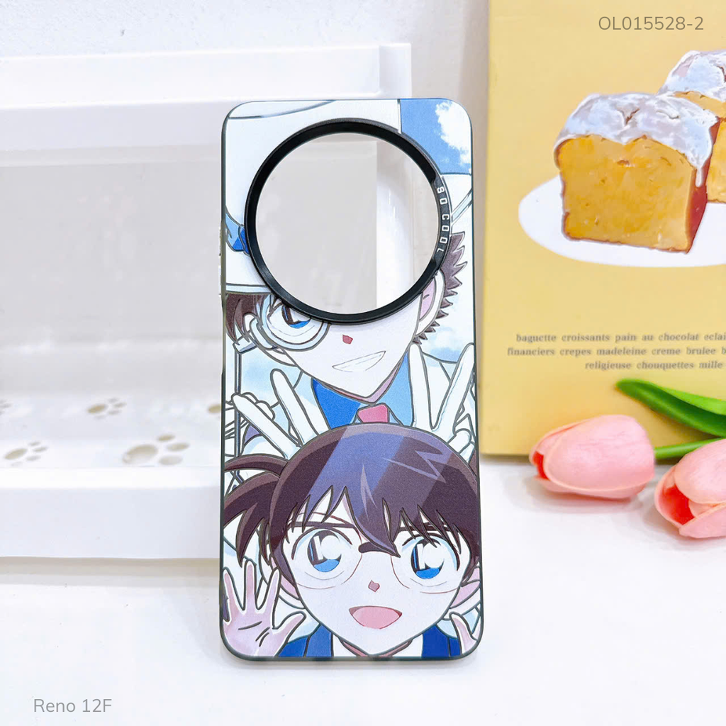 Ốp Reno 12F tráng bạc in hình