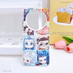 Ốp Reno 12F tráng bạc in hình
