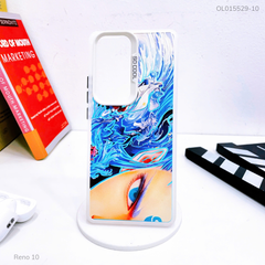 Ốp Reno 10 tráng bạc in hình
