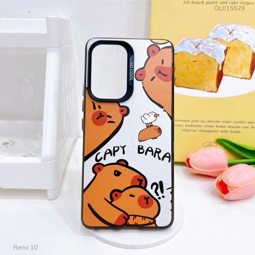 Ốp Reno 10 tráng bạc in hình