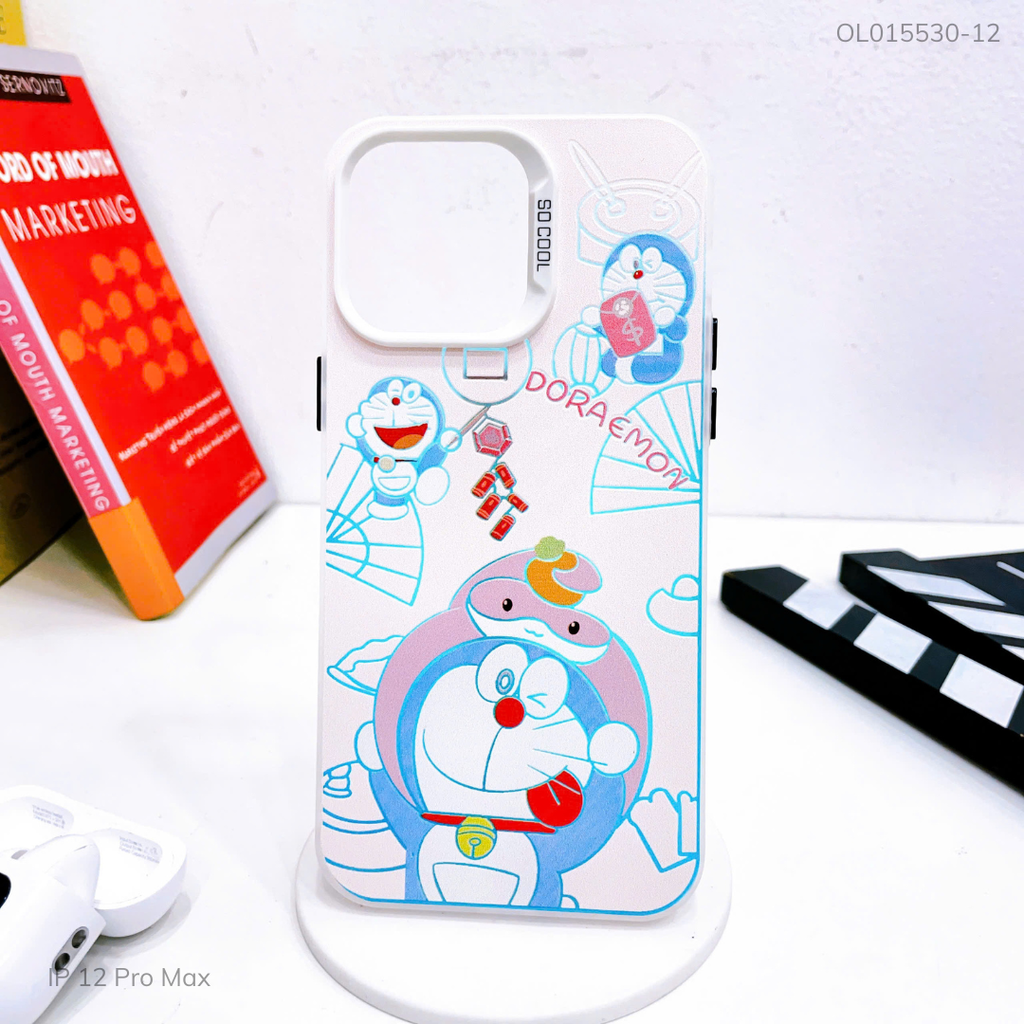 Ốp IP 12 Pro Max tráng bạc in hình